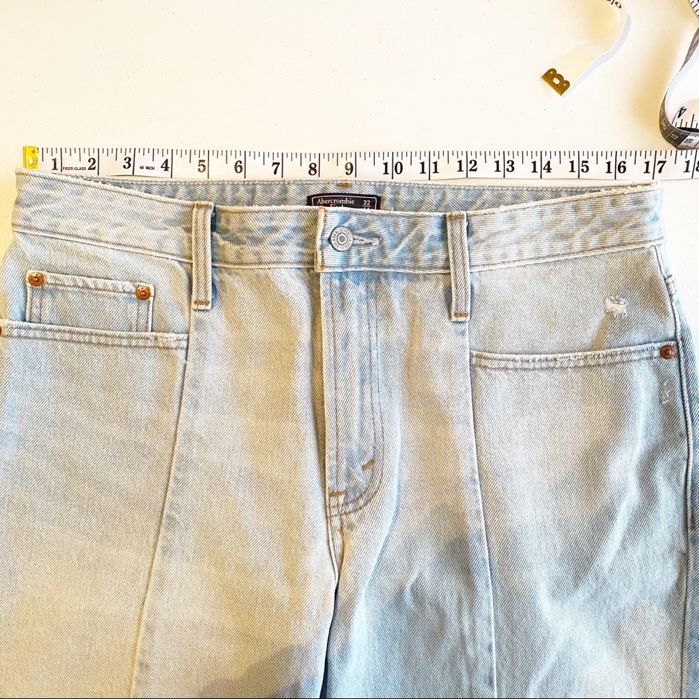 Abercrombie & Fitch Light Blue High Rise Jeans - Picture 9 of 11